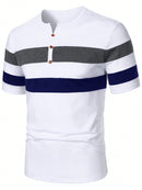 Camiseta Listrada em V