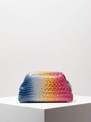 Elegante bolso de noche con estampado de rosas, ideal para bodas, suave y dulce, ideal como regalo de San Valentín (patrón aleatorio).