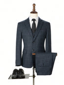 Traje a cuadros para hombre