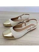 Zapatos de muñeca para mujer con punta abierta