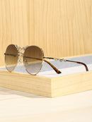 1 Piece Fashion Prescription Glasses, Exquisite, Luxury, Elegant, Aesthetic, Perfect, Full Metal Round Frame with Rhinestone Decoration, Fashion Accessory for Women - Vacation Looks, Street Style, Wedding, Going Out Looks