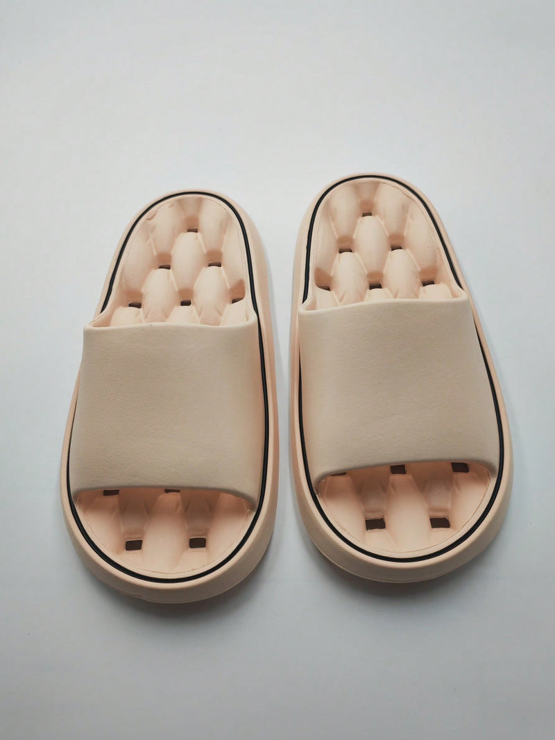 Sandalias de masaje EVA impermeables y versátiles de moda 2025 para niños y jóvenes, estilo sencillo y elegante, ideales para adolescentes, para usar en casa, baño y playa, ideales para el baño, también aptas para invitados, antideslizantes.