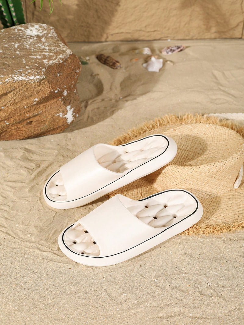 Sandalias de masaje EVA impermeables y versátiles de moda 2025 para niños y jóvenes, estilo sencillo y elegante, ideales para adolescentes, para usar en casa, baño y playa, ideales para el baño, también aptas para invitados, antideslizantes.