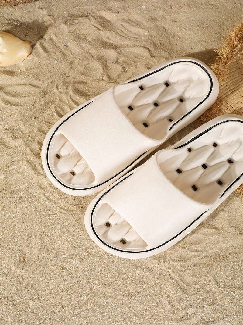 Sandalias de masaje EVA impermeables y versátiles de moda 2025 para niños y jóvenes, estilo sencillo y elegante, ideales para adolescentes, para usar en casa, baño y playa, ideales para el baño, también aptas para invitados, antideslizantes.
