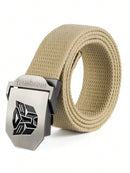 TRANSFORMERS Autobot Transformers Prime Metal Casual Canvas Belt, Strong and Durable Belt, Gift for Boys