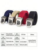 TRANSFORMERS Autobot Transformers Prime Metal Casual Canvas Belt, Strong and Durable Belt, Gift for Boys