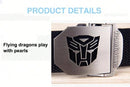 TRANSFORMERS Autobot Transformers Prime Metal Casual Canvas Belt, Strong and Durable Belt, Gift for Boys