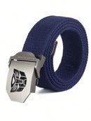 TRANSFORMERS Autobot Transformers Prime Metal Casual Canvas Belt, Strong and Durable Belt, Gift for Boys