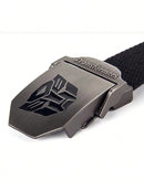 TRANSFORMERS Autobot Transformers Prime Metal Casual Canvas Belt, Strong and Durable Belt, Gift for Boys