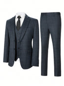 Traje a cuadros para hombre