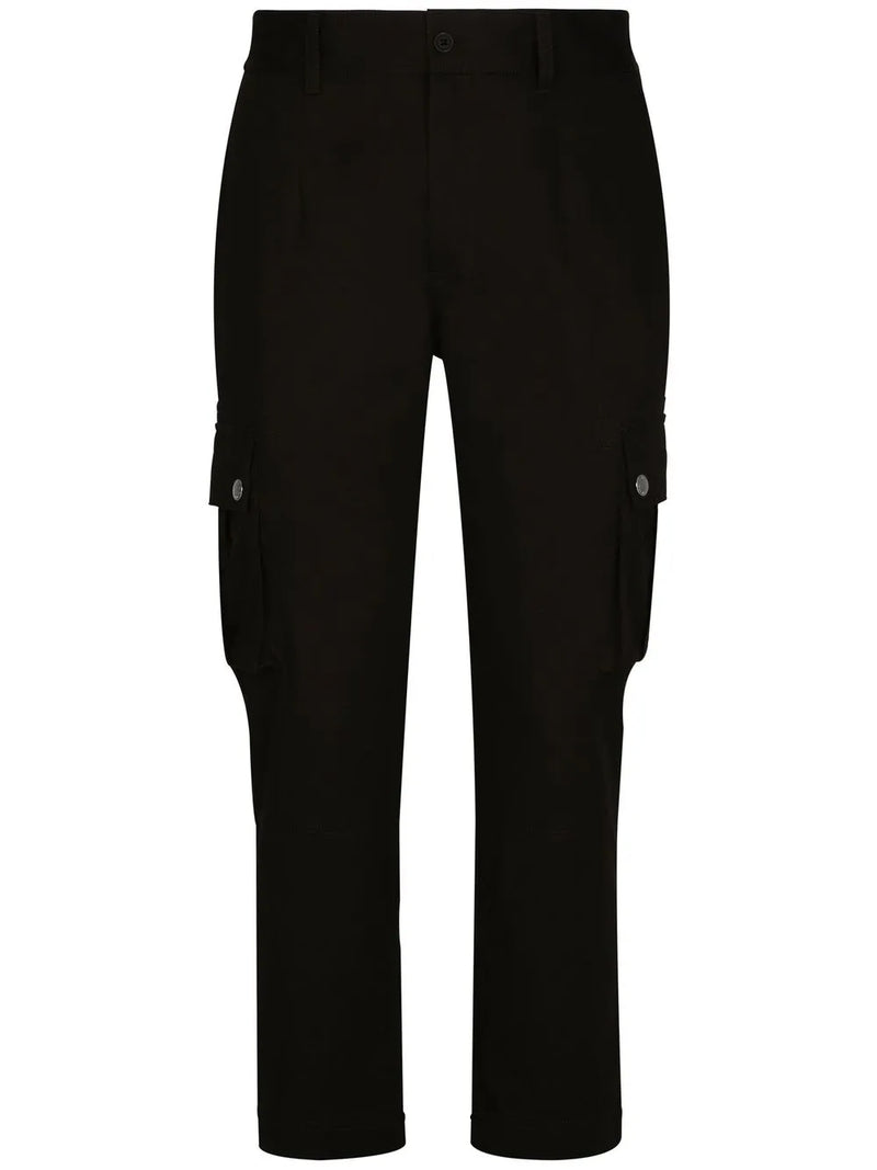 Calça cargo com tag de logo