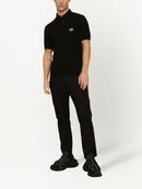 Calça cargo com tag de logo