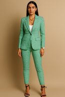 Blazer e Calça em Estampa Xadrez