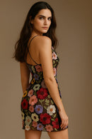 Vestido feminino com estampa floral