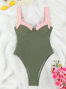 Sexy European &amp; American Style V-Neck Swimsuit