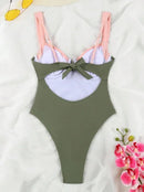 Sexy European &amp; American Style V-Neck Swimsuit