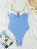 Sexy European &amp; American Style V-Neck Swimsuit