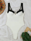 Sexy European &amp; American Style V-Neck Swimsuit