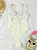 Sexy European &amp; American Style V-Neck Swimsuit