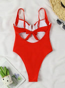 Sexy European &amp; American Style V-Neck Swimsuit