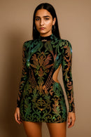 Vestido Bodycon em Lantejoulas