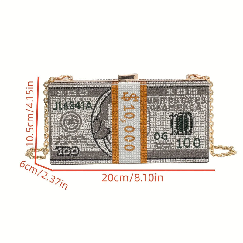 Bolsa Glamour Cristalizada