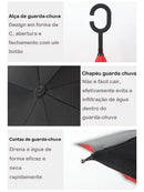 Paraguas invertido SuFeng con tejido impermeable y doblemente reforzado