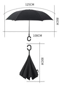 Paraguas invertido SuFeng con tejido impermeable y doblemente reforzado