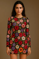 Vestido feminino com estampa floral