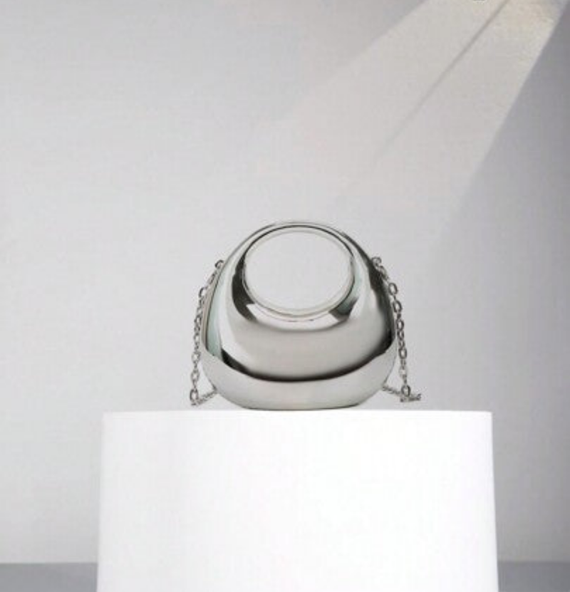 Bolso de mano de acrílico en miniatura para mujer, moderno y bandolera.