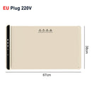 Bandeja calentadora eléctrica, placa calentadora de alimentos, plegable, portátil, inteligente, esterilla de calentamiento rápido, bandeja calentadora eléctrica con 3 ajustes de temperatura