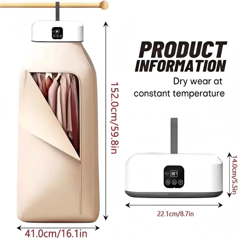 🌀 DryEase Pro 🌀 – Fast, portable drying for your clothes, wherever and whenever you need them!