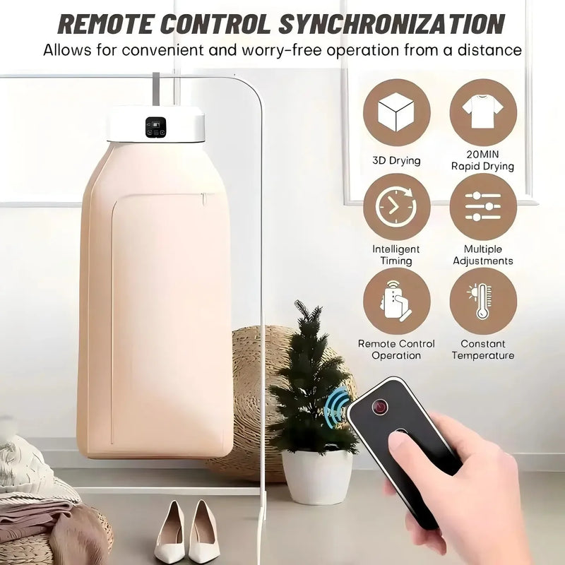 🌀 DryEase Pro 🌀 – Fast, portable drying for your clothes, wherever and whenever you need them!