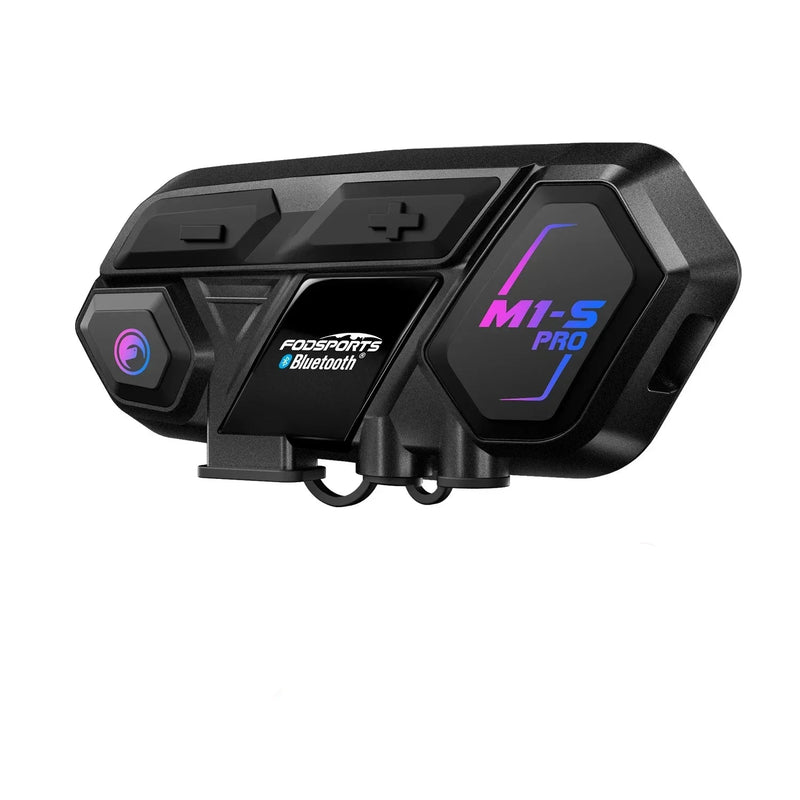 Motorcycle Bluetooth Intercom - Communication for up to 8 Riders and 2000m Range 