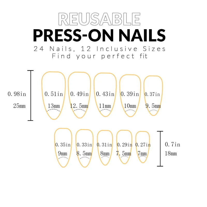 Conjunto de Unhas Postiças