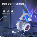 Auriculares para juegos FIFINE RGB: auriculares para juegos con sonido envolvente 7.1 y RGB para llevar tu experiencia al máximo.