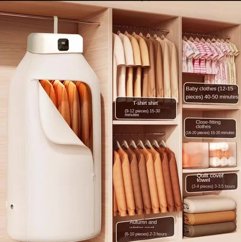 🌀 DryEase Pro 🌀 – Fast, portable drying for your clothes, wherever and whenever you need them!