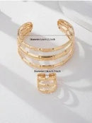 Gold Bracelet and Ring Set