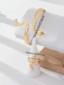 Gold Bracelet and Ring Set