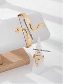 Gold Bracelet and Ring Set