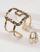 Gold Bracelet and Ring Set