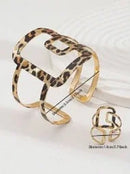 Gold Bracelet and Ring Set