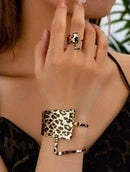 Gold Bracelet and Ring Set