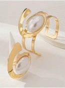 Gold Bracelet and Ring Set