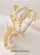 Gold Bracelet and Ring Set