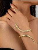 Gold Bracelet and Ring Set