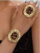 Gold Bracelet and Ring Set