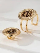 Gold Bracelet and Ring Set