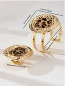 Gold Bracelet and Ring Set