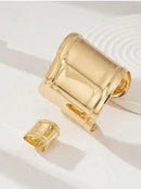 Gold Bracelet and Ring Set